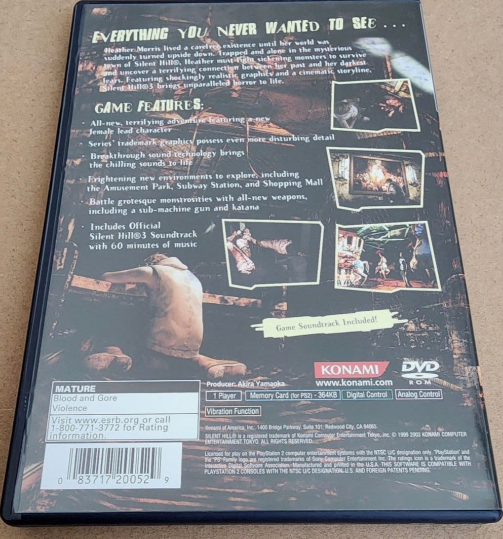 Silent Hill 3 Sony PlayStation 2 CIB